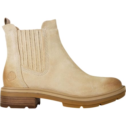 Timberland Dames Brimfield Suede Blokhak Chelsea Boots (Licht Beige)