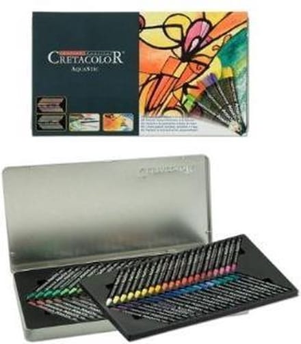 Cretacolor oliepastel krijt set - Aqua Sticks 80 stuks multicolor.