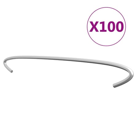 vidaXL - Gabionhaken - 100 - st - 50 - cm - gegalvaniseerd - staal