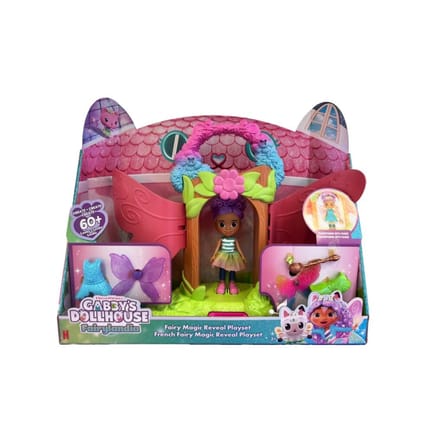 Gabby's Poppenhuis - Feeënlandia - Fairylandia - Magische Onthulling Speelset met Transformeerfunctie & Accessoires