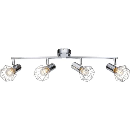 Spot - chroom - Xara I - metaal - opbouwspot - E14 - 54802-4 - Globo