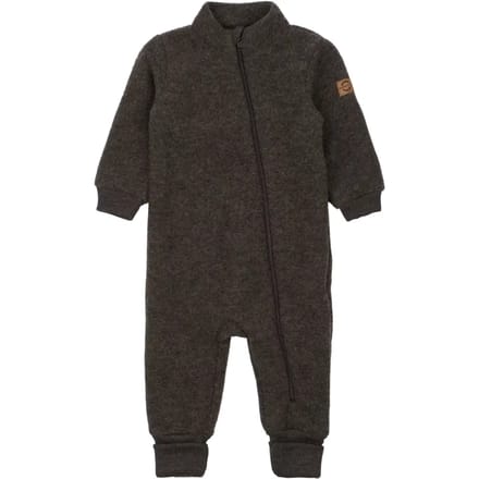 Geribde baby romper van wol Mikk-Line