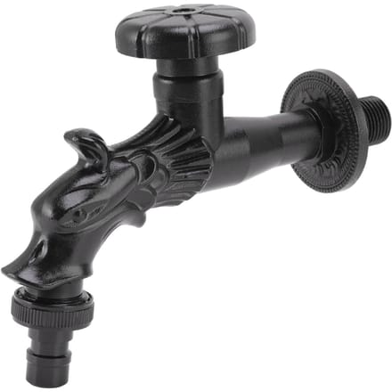 Robinet d'évier de salle de bain en cuivre antique efficace polyvalent gravé robinet rétro pour salle de bain gray
