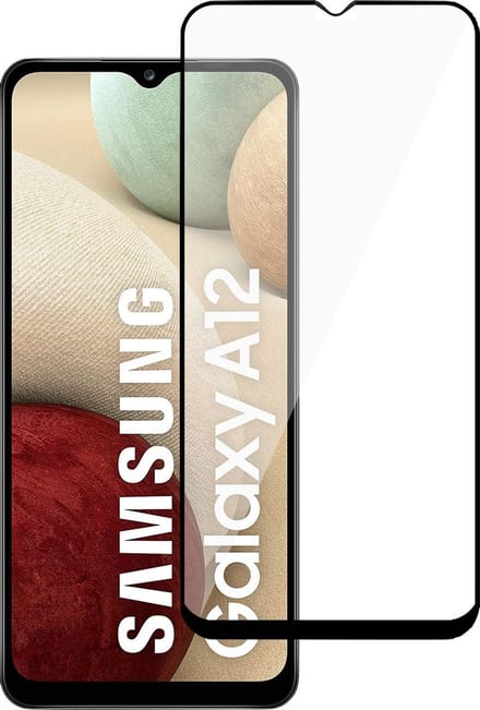 Screenprotector geschikt voor Samsung A12 - FullGuard Glas Screen Protector