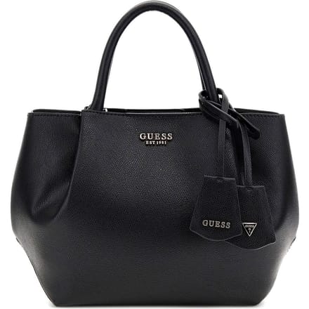 GUESS handtas schoudertas Amorette Girlfriend Satchel Black zwart