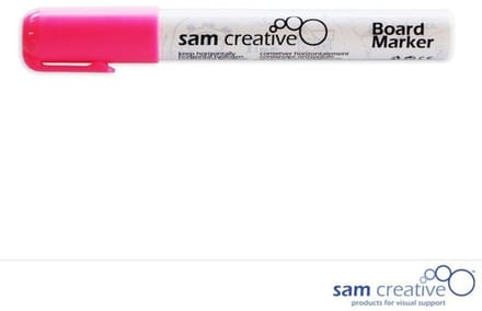 Sam Creative Whiteboard Glassboard Stiften - Metallic - Ronde punt - Roze - 1 stuks