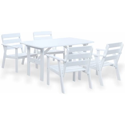 Set van 4 tuinstoelen + tuintafel Venta | House of Woods