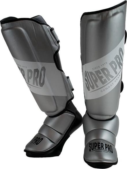 Super Pro Combat Gear Rebel Scheenbeschermers Zwart/Grijs/Wit Medium