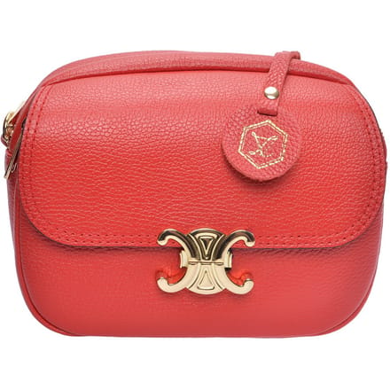 Luisa Vannini Rood Rundleer Tas