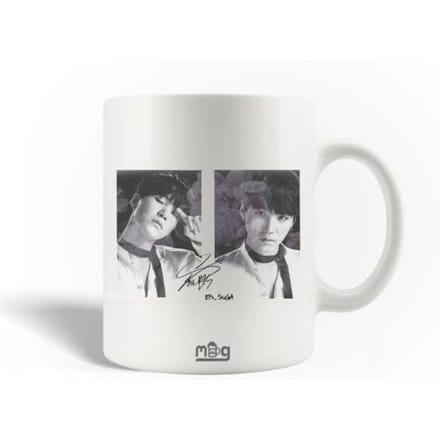 Mug en Céramique - BTS - Suga - 30cl - Compatible Lave-Vaisselle - Blanc