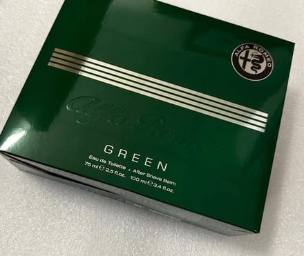 Alfa Romeo Green Eau De Toilette 75 Ml Spray After Shave Balsem 100 Ml