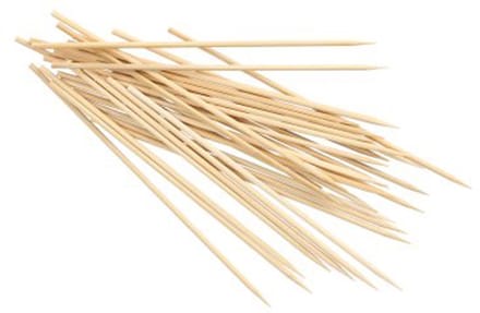 20x 250 Sjasliekstokjes bamboe pure Ø 25 mm · 15 cm
