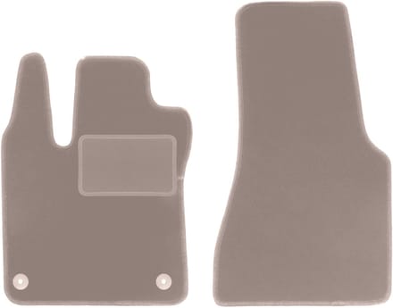 Beige veloursmatten voor: Smart Fortwo III hatchback (2014-2020)