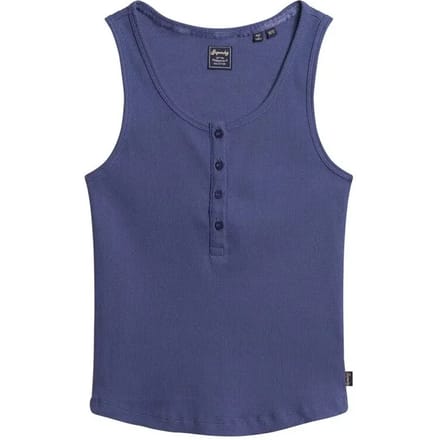 Superdry - Athletic Essentials hemdtopje met knopen - Dames - Vesten