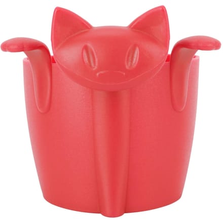 Thuis Kantoor Schattige Kat Vorm Silicone Thee Infuser Thee Zeef Filter Thee Set Accessoire Rood red