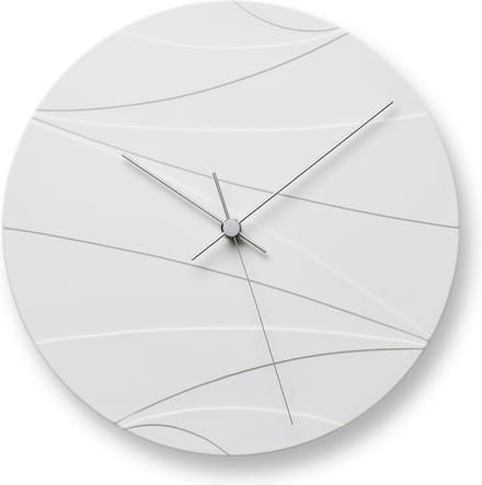 Lemnos Ceramic Clouded Moon Wandklok Wit