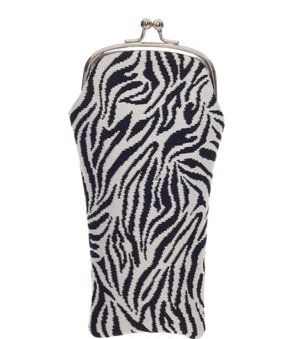 Brillenhouder - Brillenkoker - Zebra print - Zwart - Wit