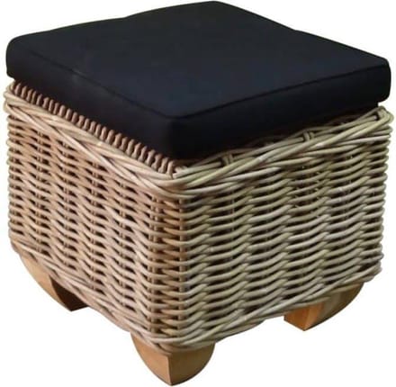 Toronto voetenbank 43x43xH43 cm naturel rotan