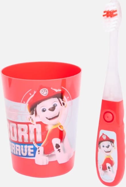 Paw Patrol Tandenborstelset met timer Marcel - Rood