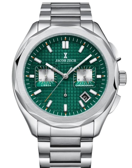 Jacob Zech - Heren Horloge Lisboa - Zilver