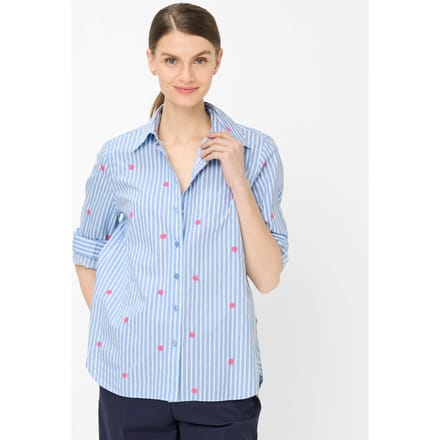 Brax Dames Blouse  Style VIKI indigo mood, blauw, maat 36