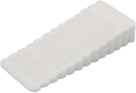 Deur Stopper - Deurhouder - Deur Open Houden - Antislip PU Rubber - 6.3 cm - Wit