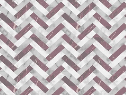 Vinyl | Vloerkleed vinyl | Marmer visgraat - grijs/oud roze | 95x95 cm