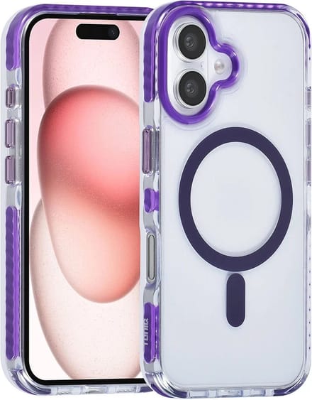 TUNIQ telefoonhoesje voor Apple iPhone 16 - MagSafe backcover - Paars