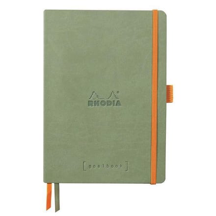 Rhodia Goalbook – A5 – 120 Bladen – Dotted – Ivoorkleurig Papier 90 g/m² – Elastieksluiting - Celadon