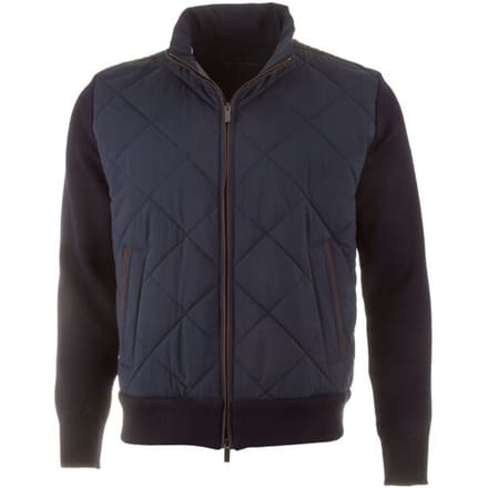 Paul & Shark Vest Typhoon Platinum Sofft Cool Touch Wool Full Zip Donker Blauw / male