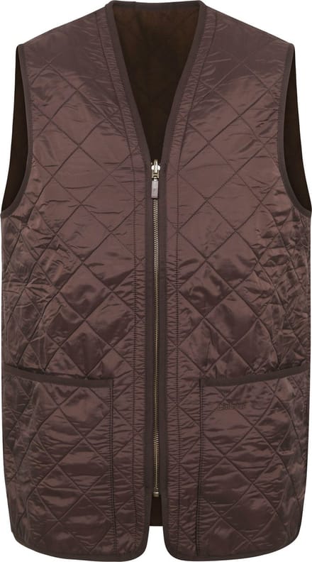Barbour Polarquilt Waistcoat/Zip-In Liner (Maat - M, Kleur - Dark Brown)