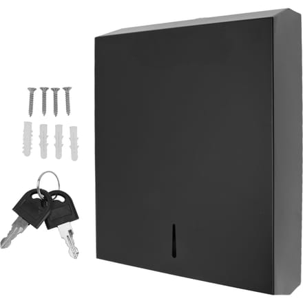 Wandmontage Tissuebox Multifunctioneel Stijlvol Roestvrij Staal Tissueboxhouder voor Keuken black