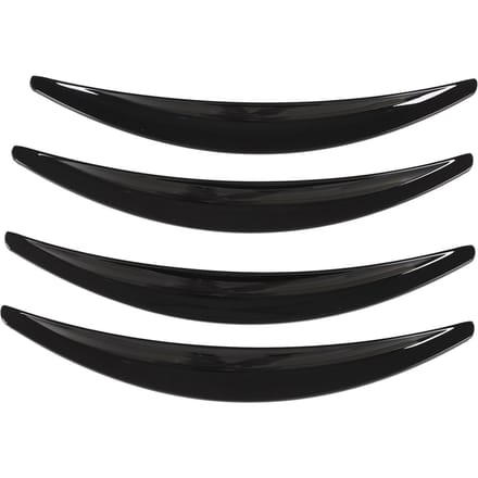 4PCS Extensions d'ailes de roue Surface lisse Résistant aux rayures Remplacement pour Tesla Model 3 2017‑2022 Varnish Black black