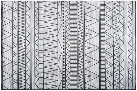 KEBAN - Laagpolig vloerkleed - Lichtgrijs - 140 x 200 cm - Polyester