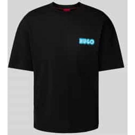 T-shirt met labelprint, model 'Duwood'