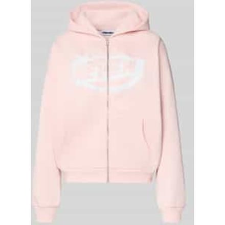 Sweatjack met logo en kangoeroezak