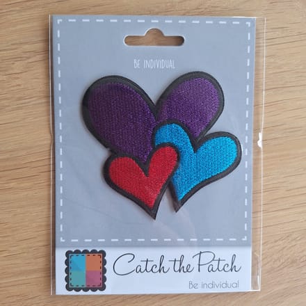 Hartjes strijkembleem - Patch - Strijkapplicatie