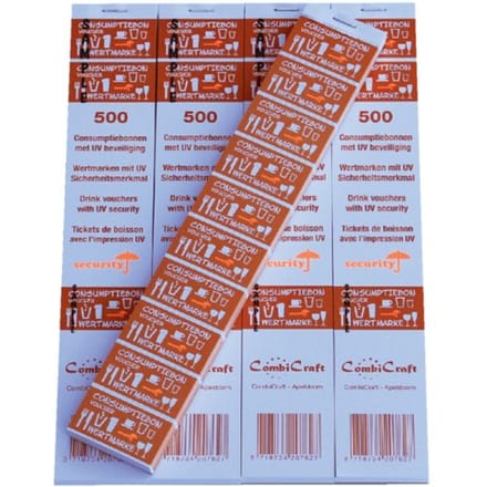 Consumptiebon Combicraft UV beveiliging 500 stuks oranje