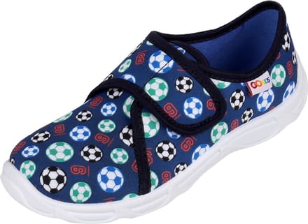 LEMIGO Marineblauwe pantoffels, ballpantoffels voor een jongen