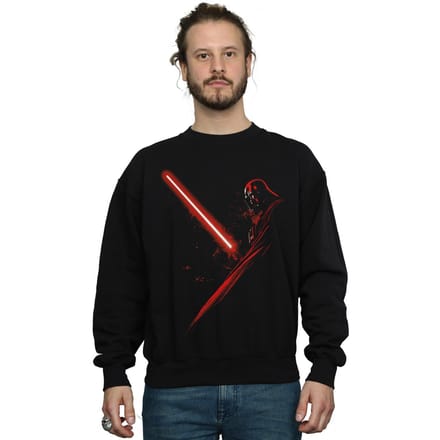 Star Wars Heren Darth Vader Lichtzwaard Sweatshirt (Zwart)