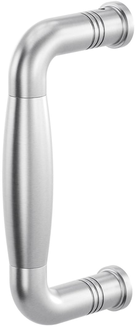 Deurgreep - RVS geborsteld - RVS - GPF - Binnendeur - GPF4946.09A Ika RVS geborsteld gebogen130x60/114mm