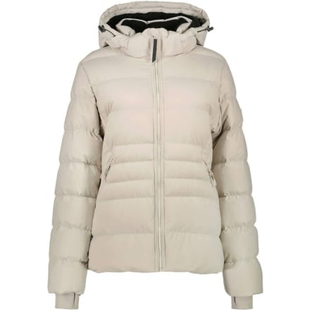 Gewatteerd jack met labelpatch, model 'MONYA’