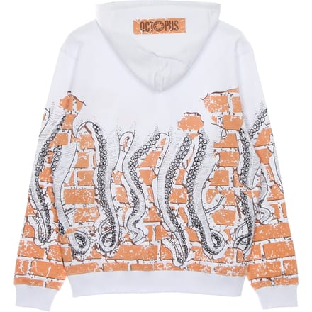 Lichtgewicht sweatshirt met capuchon voor heren Bricks Hoodie wit