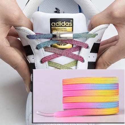 Go Go Gadget - "Magnetische~Sluiting~voor~Regenboog~Elastische~Veters~voor~Meisjes"