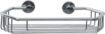 tesa® Draad doucherek, hoogglans verchroomd metaal, zelfklevend, 65 mm x 275 mm x 135 mm