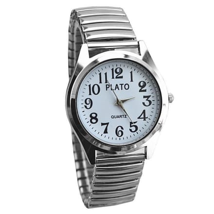 Fako Bijoux® - Horloge - Rekband Classic - 37mm - Wit