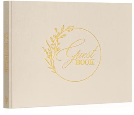 Elegant Gastenboek voor Bruiloft - Linnen Hardcover met 108 Blanco Pagina's