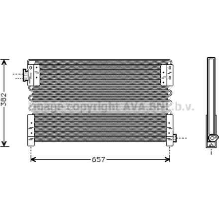 Condensator, airconditioning HIGHWAY AUTOMOTIVE VL5017