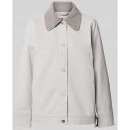 Regular fit jack met platte kraag