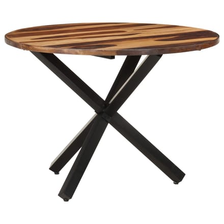 vidaXL - Eettafel - 100x100x75 - cm - acaciahout - met - honingkleurige - afwerking